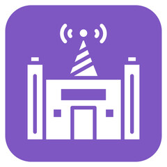 Radio Station icon vector image. Can be used for Nursing Home.
