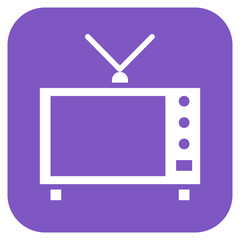 Tv icon vector image. Can be used for Nursing Home.