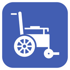 Wheelchair icon vector image. Can be used for Nursing Home.