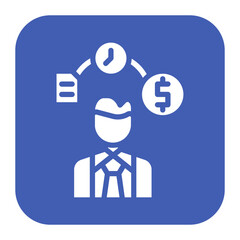 Employee Duties icon vector image. Can be used for Staff Management.