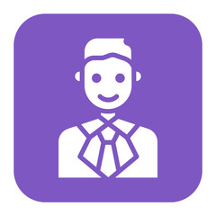 Manager icon vector image. Can be used for Staff Management.