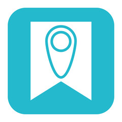 Saved Addresses icon vector image. Can be used for Digital Retail.