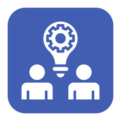 Coordinated Effort icon vector image. Can be used for Teamwork.