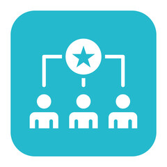 Shared Goals icon vector image. Can be used for Teamwork.