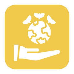 Environmentalism icon vector image. Can be used for Core Values.