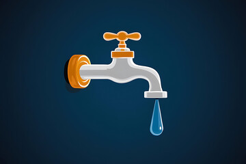 tap with water drop