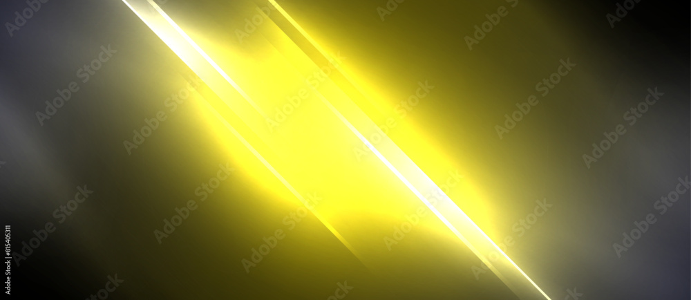 Poster an amber light illuminates the dark sky, creating an atmospheric phenomenon in the vast space. the h