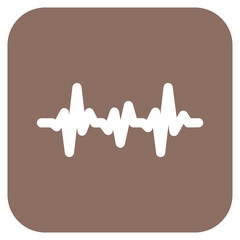 Pulse icon vector image. Can be used for Cardiology.