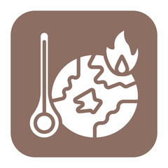 Fototapeta premium Climate Change Impact icon vector image. Can be used for Water Crisis.