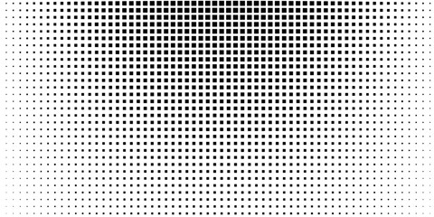 Pop art background vector. Design squares halftone effect gradient black on white background. Design print for illustration, textile, baner, cloth, cover, card, background, wallpaper modern design