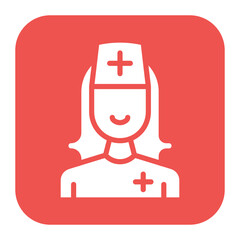 Nurse icon vector image. Can be used for Tuberculosis.