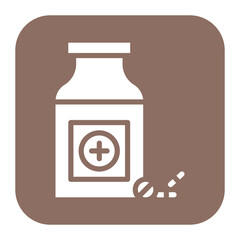 Pill Bottle icon vector image. Can be used for Tuberculosis.