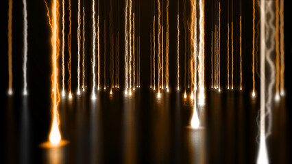 Electric power lights abstract background