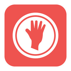 Obraz premium Stop icon vector image. Can be used for Protesting and Civil Disobedience.