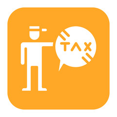 Tax Resistance icon vector image. Can be used for Protesting and Civil Disobedience.