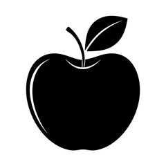 Apple icon vector silhouette illustration