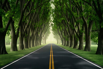 Fototapeta premium road in the forest