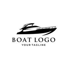 Boat Logo Design Vector Image