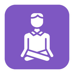 Yoga icon vector image. Can be used for Lifestyles.