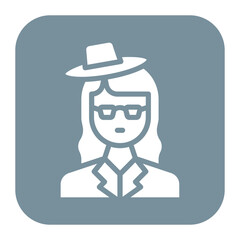 Actress icon vector image. Can be used for Filmmaking.