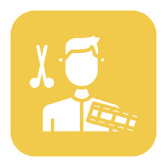 Film Editor Male icon vector image. Can be used for Filmmaking.