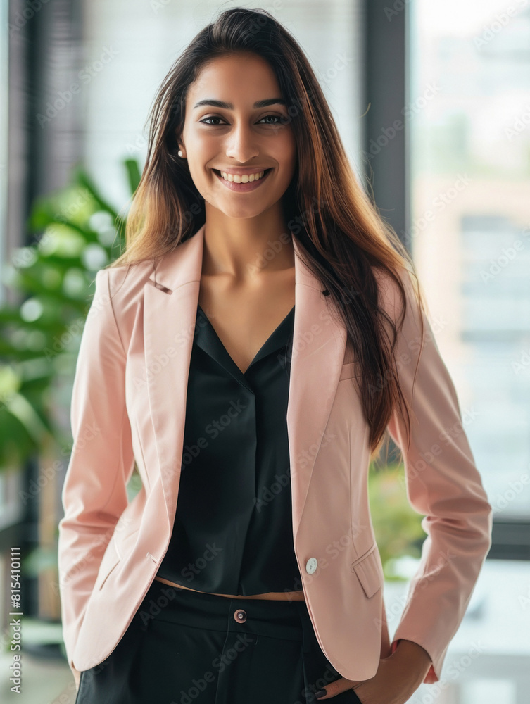 Canvas Prints Young indian businesswoman standing confidently