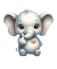 Fototapeta premium Finger Heart Animals Sublimation Bundle