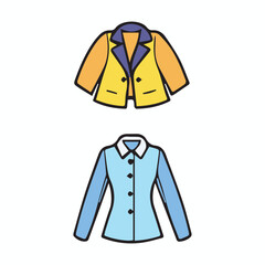 coat   line color illustration 