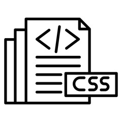 CSS vector icon. Can be used for No Code iconset.