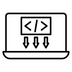 Low Code vector icon. Can be used for No Code iconset.