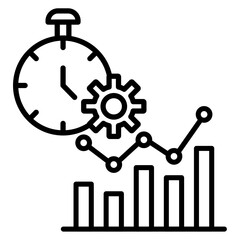 Productivity vector icon. Can be used for Home Based Business iconset.