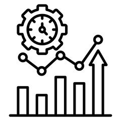 Efficiency vector icon. Can be used for Home Based Business iconset.