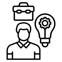 Skills vector icon. Can be used for Job Search iconset.