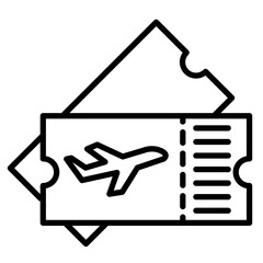 Ticket vector icon. Can be used for Travel Agency iconset.