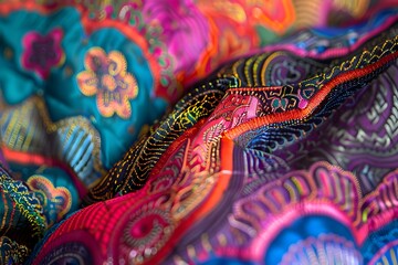 colorful fabric texture