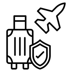 Travel Insurance vector icon. Can be used for Travel Agency iconset.