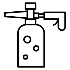 Foam Gun vector icon. Can be used for Car Wash iconset.