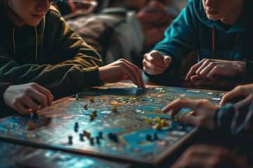 Friends enjoy playing various games, creating memorable moments together.