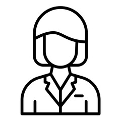 Social Worker vector icon. Can be used for Women iconset.