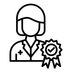 Professional vector icon. Can be used for Women iconset.