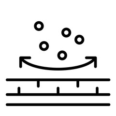 Anti Pilling Fabric vector icon. Can be used for Fabric Features iconset.