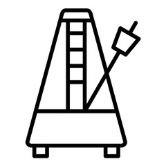 Metronome vector icon. Can be used for Instrument iconset.