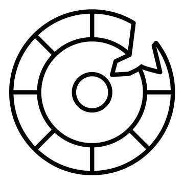 recommend clip art: Broke vector icon. Can be used for Casino iconset.