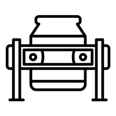 Oxygen Furnance vector icon. Can be used for Mettalurgy iconset.