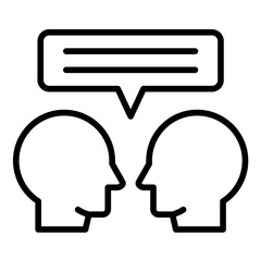 Consultation Session vector icon. Can be used for Psychology iconset.