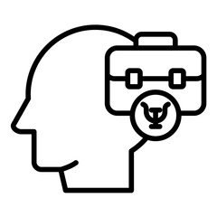 Occupational Psychology vector icon. Can be used for Psychology iconset.
