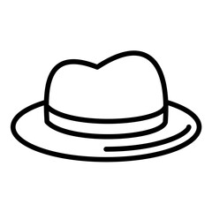 Hat vector icon. Can be used for Trekking iconset.