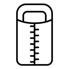 Sleeping Bag vector icon. Can be used for Trekking iconset.