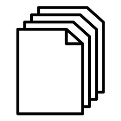 Sheet Of Paper vector icon. Can be used for Printing iconset.