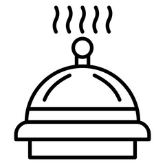 Food Tray vector icon. Can be used for Railway iconset.